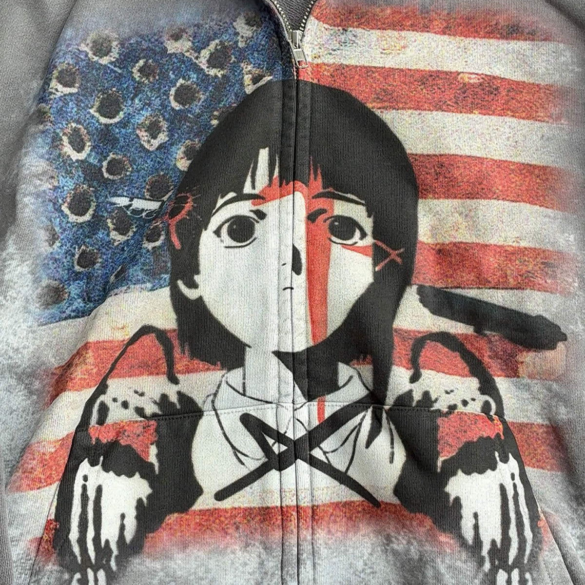NO MORE LAIN GREY HOODIE