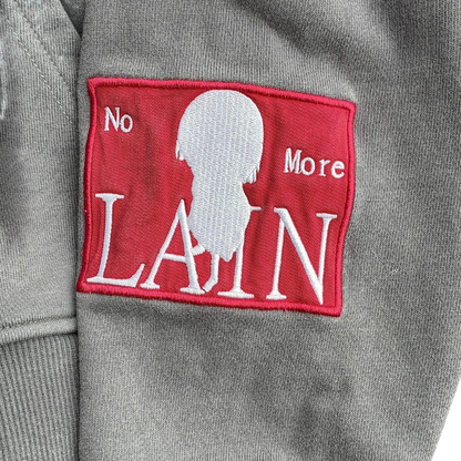 NO MORE LAIN GREY HOODIE