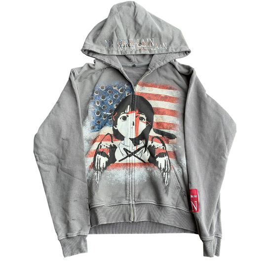 NO MORE LAIN GREY HOODIE